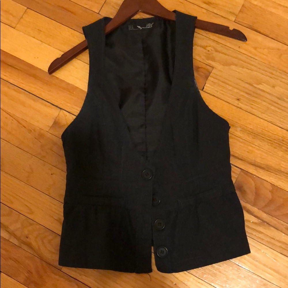 Zara women’s dark gray vest
